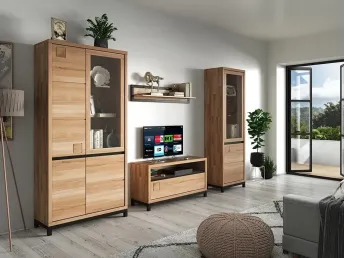 Купити Вітальню Франкфурт натурального кольору, матеріал зрощений/цільний бук (в інтер'єрі)