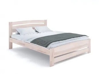 Ліжко Софія Еко бежевого кольору, матеріал - бук зрощений/цільний (загальний вигляд)