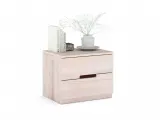 Тумбочка приліжкова Селена Еко бежевого кольору, матеріал - зрощений/цільний бук (загальний вигляд)