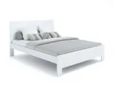 Купити Ліжко Люкс Еко білого кольору, покриття лак, матеріал - бук зрощений/цільний (загальний вигляд фон білий)