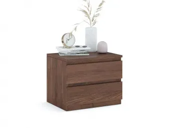 Тумбочка приліжкова Кетрін Еко кольору горіх, матеріал - зрощений/цільний бук (загальний вигляд)
