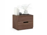 Тумбочка прикроватная Селена Еко цвета орех, материал - срощенный/цельный бук (общий вид)