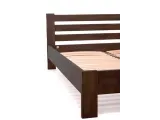 Кровать Сильвана темно-коричневого цвета, материал - срощенный бук (вид сбоку).