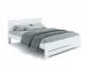 Кровать Селена Еко белого цвета, покрытие лак, материал - бук срощенный/цельный (общий вид)