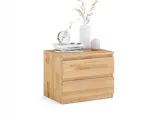 Купити Тумбочка приліжкова Кетрін Еко натурального кольору, покриття лак, матеріал - зрощений/цільний бук (загальний вигляд)
