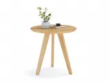 Столик приліжковий Данте натурального кольору, покриття лак, матеріал - зрощений бук (загальний вигляд фон білий)