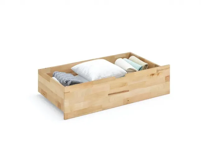 Купить Ящик под кровать Еко ширина 990, натурального цвета, материал - бук срощенный (общий вид)