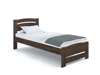 Кровать София Еко 90 х 200 см цвета венге, материал - бук срощенный/цельный (общий вид)