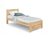 Купити Ліжко Кароліна Еко 90 х 200 см натурального кольору, матеріал - бук зрощений/цільний (загальний вигляд фон білий)
