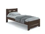 Кровать Селена Еко 90 х 200 см цвета венге, материал - бук срощенный/цельный (общий вид)