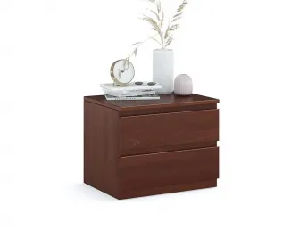 Тумбочка приліжкова Кетрін Еко кольору горіх, покриття лак, матеріал - зрощений/цільний бук (загальний вигляд)