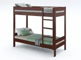 Двухъярусная кровать Шипот цвета орех, покрытие - лак, материал - бук сращенный (общий вид)
