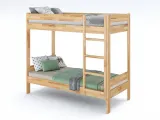 Двоярусне ліжко Шипіт натурального кольору, покриття - лак, матеріал - бук зрощений (загальний вид)