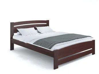 Ліжко Софія Еко кольору венге, покриття лак, матеріал - бук зрощений/цільний (загальний вигляд)