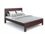 Ліжко Люкс Еко кольору венге, покриття лак, матеріал - бук зрощений/цільний (загальний вигляд)