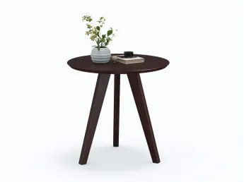Столик приліжковий Данте кольору венге, покриття - лак, матеріал - зрощений бук (загальний вигляд фон білий)