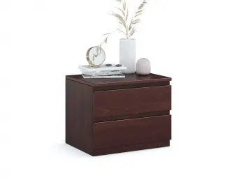 Тумбочка приліжкова Кетрін Еко кольору венге, покриття лак, матеріал - зрощений/цільний бук (загальний вигляд)