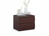 Тумбочка прикроватная Кэтрин Еко цвета венге, покрытие лак, материал - срощенный/цельный бук (общий вид)