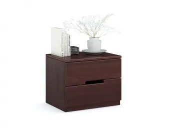 Тумбочка приліжкова Селена Еко кольору венге, покриття лак, матеріал - зрощений/цільний бук (загальний вигляд)
