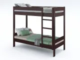 Двоярусне ліжко Шипіт кольору венге, покриття - лак, матеріал - бук зрощений (загальний вид)