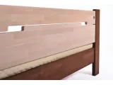 Ліжко Селена коричневого і білого кольорів, матеріал - зрощений бук (вигляд ззаду)