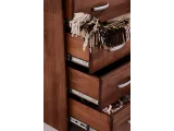 Комод Міледа коричневого кольору, матеріал - зрощений бук (фурнітура)
