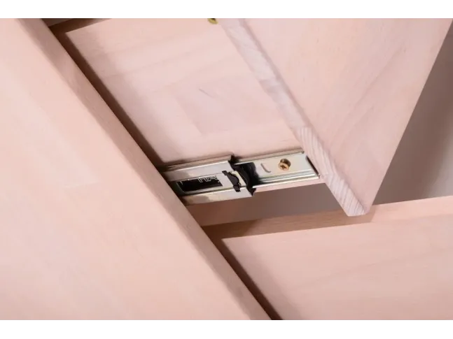 Комод Лучана білого кольору, матеріал - бук зрощений (фурнітура)