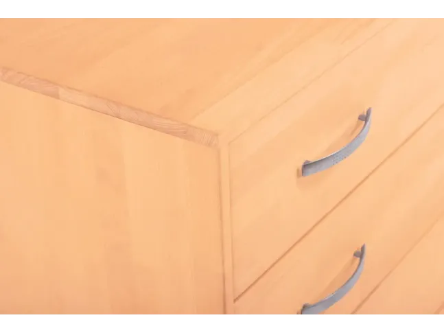 Комод Лучана натурального кольору, матеріал - бук зрощений (вигляд з кута)