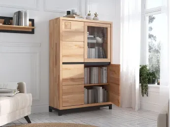 Купити Буфет Франкфурт І натурального кольору, матеріал - бук зрощений\цільний (загальний вигляд) 2