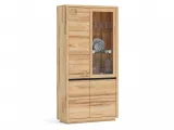 Купити Вітрина Франкфурт Вуд ІІ натурального кольору, матеріал - бук зрощений\цільний (загальний вигляд)