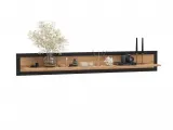 Полка настенная Франкфурт Вуд 170 натурального цвета, материал - дуб сращенный\цельный (общий вид)