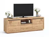 ТВ-тумба Франкфурт Вуд II натурального кольору, матеріал - дуб зрощений\цільний (загальний вигляд)