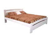 Ліжко Софія білого кольору, матеріал - бук зрощений (загальний вигляд)