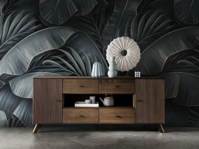 Комод Groove II кольору венге, матеріал зрощений/цільний бук (в інтер'єрі)