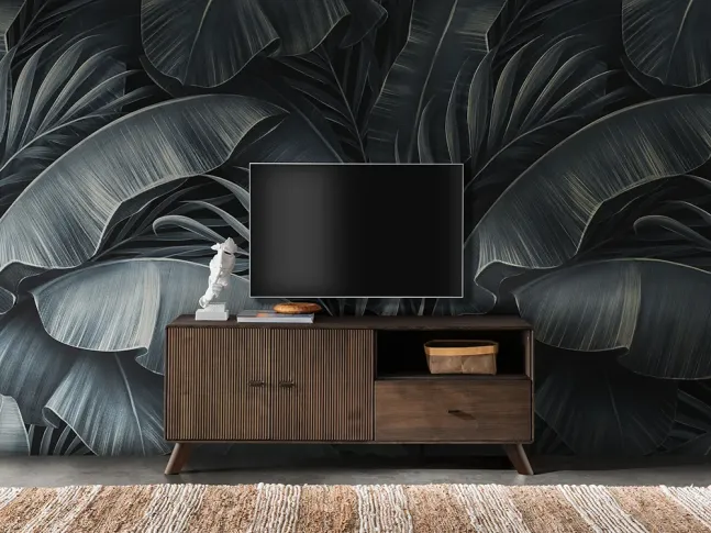 ТВ-тумба Groove I кольору венге, матеріал - бук зрощений\цільний (в інтер'єрі)