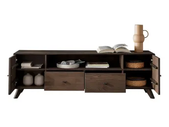 Купити ТВ-тумба Groove II кольору венге, матеріал - бук зрощений\цільний (загальний вигляд) 2