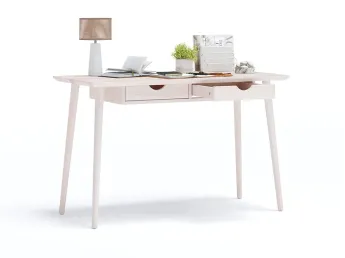 Купить Стол письменный Верона цвета беж, сращенный/цельный бук (общий вид) 2