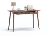 Стіл письмовий Верона кольору горіх, зрощений/цільний бук (відкрита шухляда)
