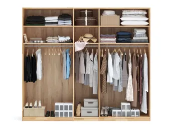 Купить Шкаф Глория 5-дверный натурального цвета, материал сращенный/цельный бук, дверки дерево (общий вид) 2