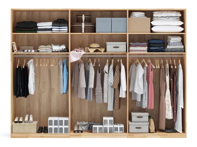 Шафа Глорія 6-дверна натурального кольору, матеріал зрощений/цільний бук (внутрішнє наповнення)