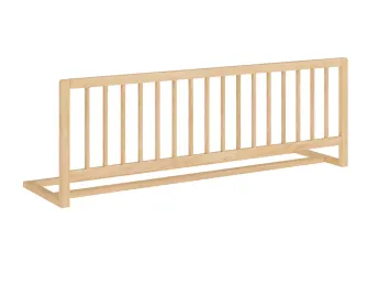 Купить Защитное ограждение к кровати Comfort, натурального цвета лак, материал - бук цельный (общий вид)