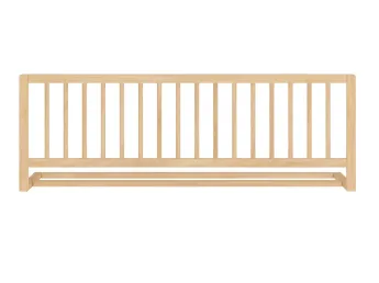 Купить Защитное ограждение к кровати Comfort, натурального цвета лак, материал - бук цельный (общий вид) 2