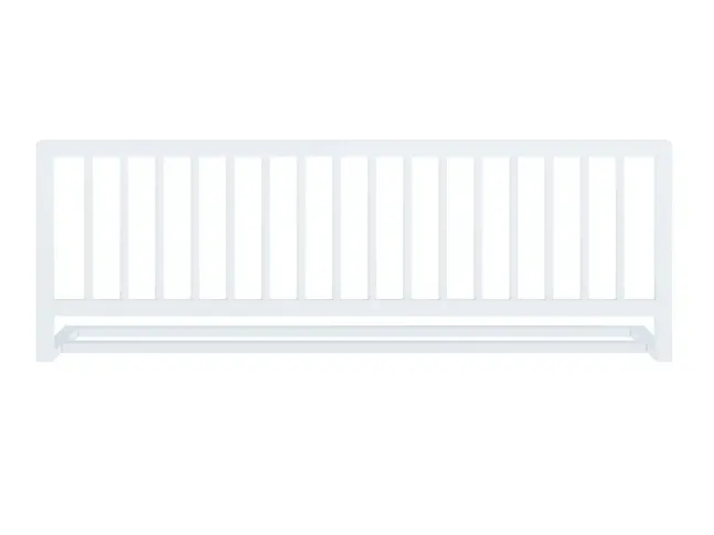 Захисна огорожа до ліжка Comfort, білого кольору, матеріал - бук цільний (вигляд зпереду)