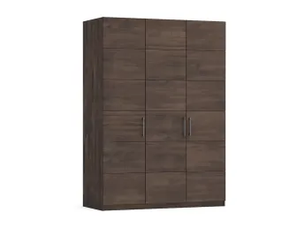 Шафа Кетрін Еко 3-дверна кольору венге, матеріал зрощений/цільний бук, дверки дерево (загальний вигляд)