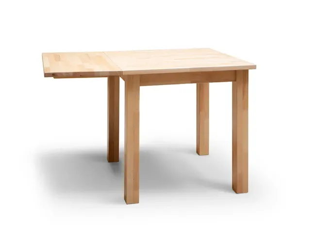 Стіл Даларо розкладний, натурального кольору, зрощений бук 750 + 400 (розкладений вигляд)