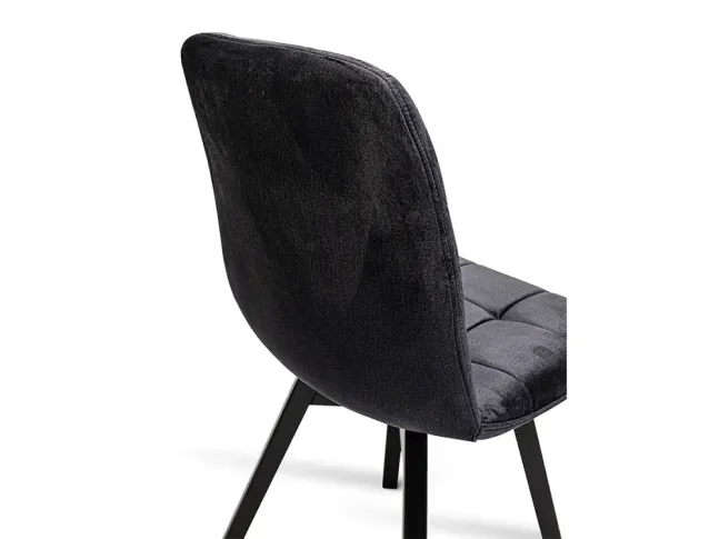 Стілець Michelle кольору венге тканина графітова (вигляд на спинку)