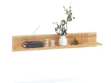 Полка настенная Groove натурального цвета, материал - бук сращенный\цельный (общий вид)