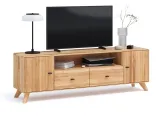 ТВ-тумба Groove II натурального кольору, матеріал - бук зрощений\цільний (загальний вигляд)