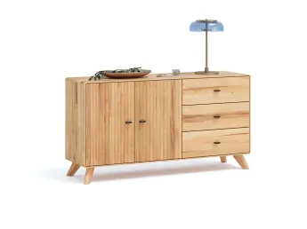 Комод Groove I натурального кольору, матеріал зрощений/цільний бук (загальний вигляд)