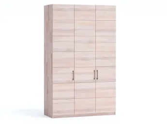 Купить Шкаф Кэтрин Еко 230 3-дверный цвета беж, материал сращенный/цельный бук, дверки дерево (общий вид)